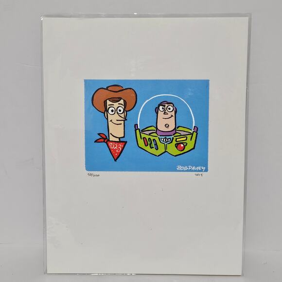 Disney Other - Disney Toy Story Buzz & Woody Lithograph 50/600 Numbered D23 Expo 2015 LE